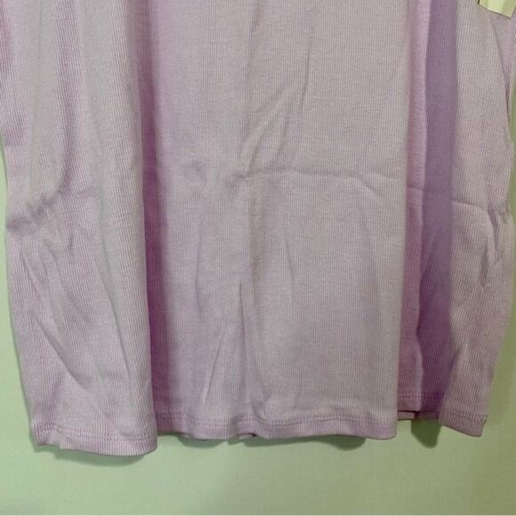 A New Day Women’s Basic Ribbed Tank Top Purple NWT - Picture 3 of 7